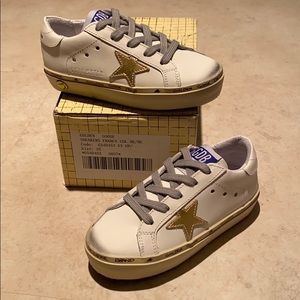 Golden Goose GGDB Kids Superstar Gold Sneakers